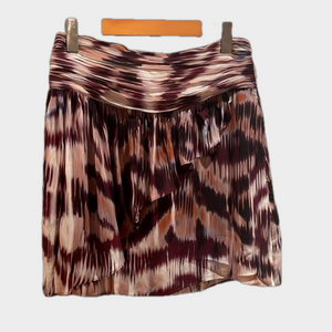 REISS Josephine ikat flippy berry skirt NEW NO TAGS